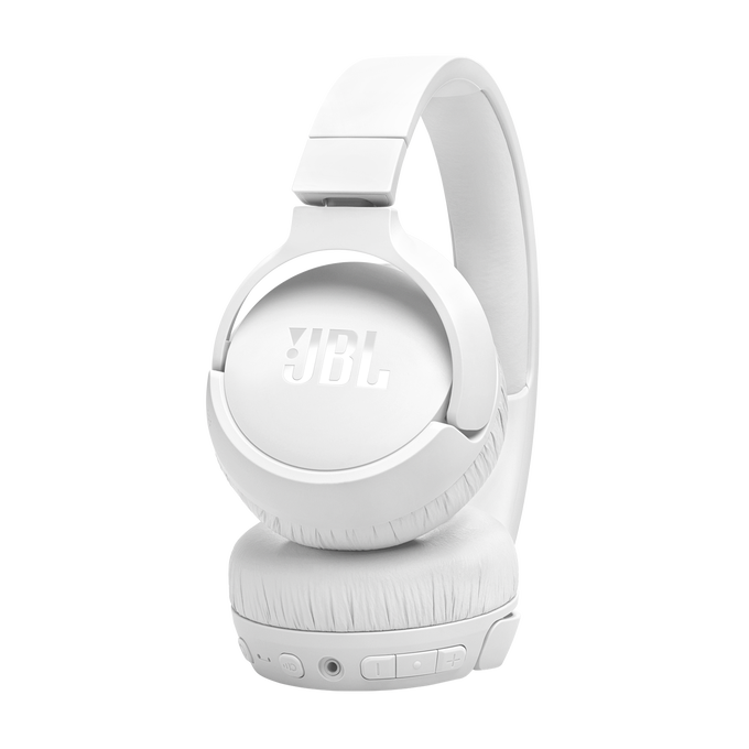 JBL Tune 670NC - White - Adaptive Noise Cancelling Wireless On-Ear Headphones - Detailshot 2 image number null
